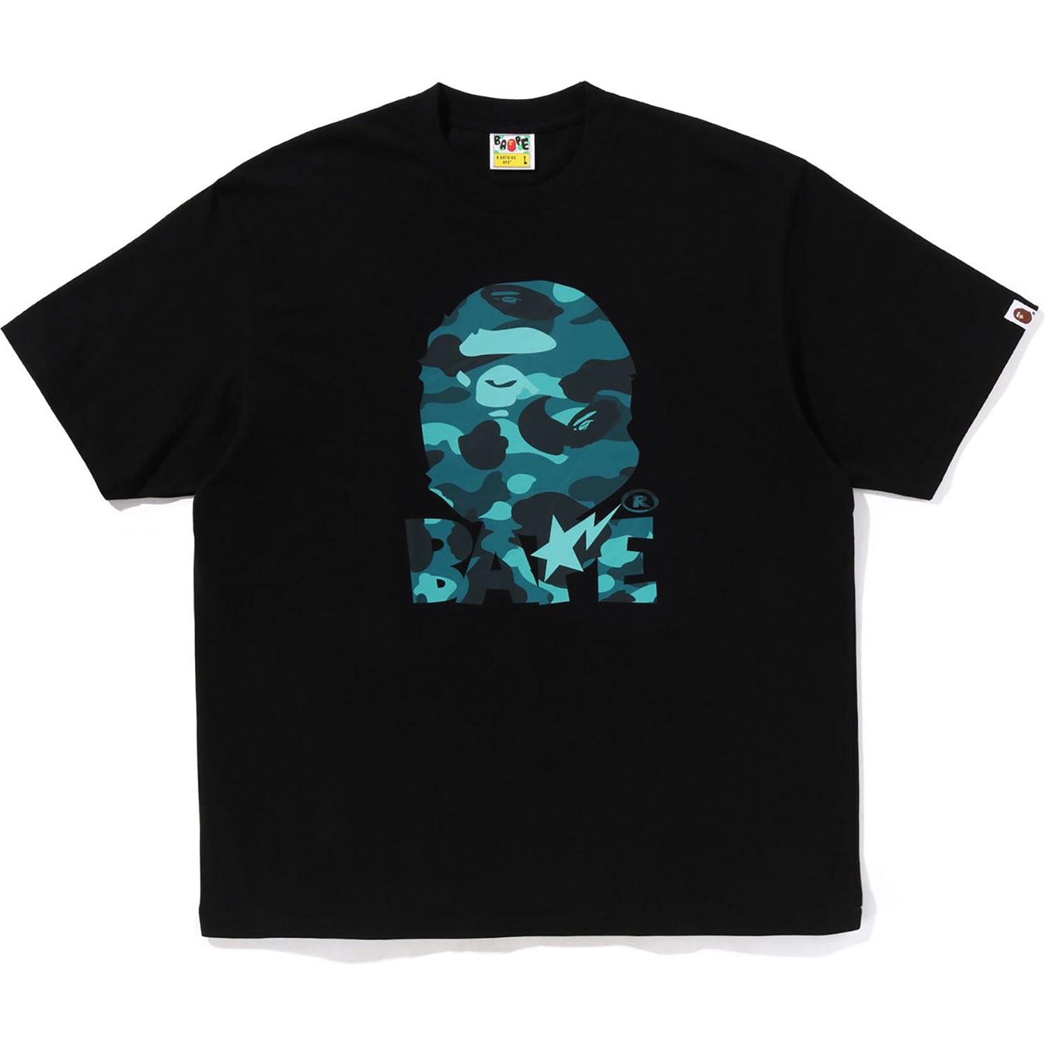 Оригінальна Color Camo Ape Head Relaxed Fit Tee Mens A bathing ape – боковий вид