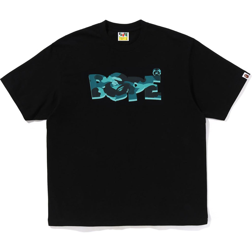Оригінальна Color Camo Bape Logo Relaxed Fit Tee Mens A bathing ape – вид ззаду