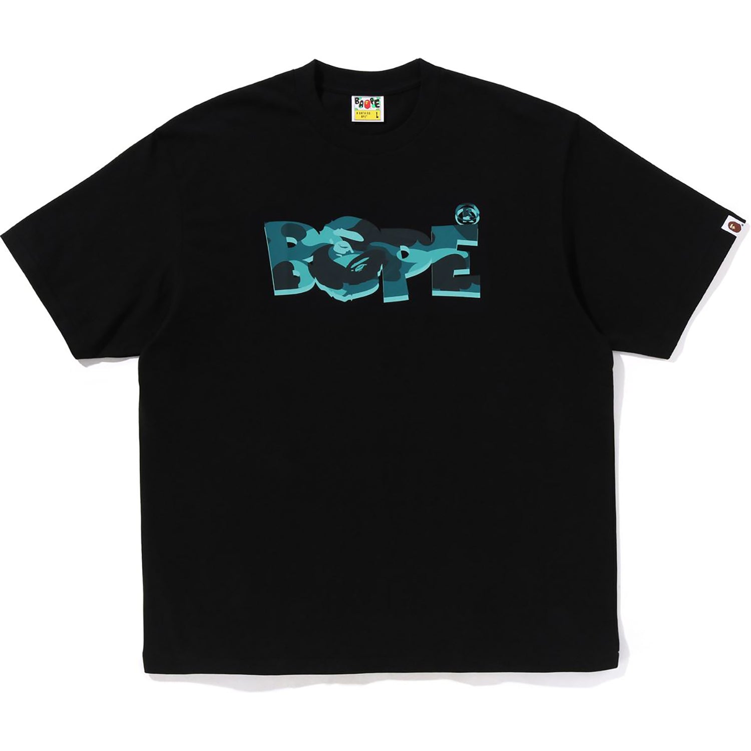Оригінальна Color Camo Bape Logo Relaxed Fit Tee Mens A bathing ape – вид ззаду
