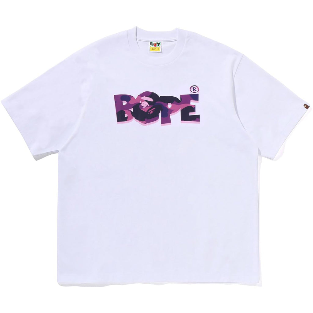 Оригінальна Color Camo Bape Logo Relaxed Fit Tee Mens A bathing ape – боковий вид