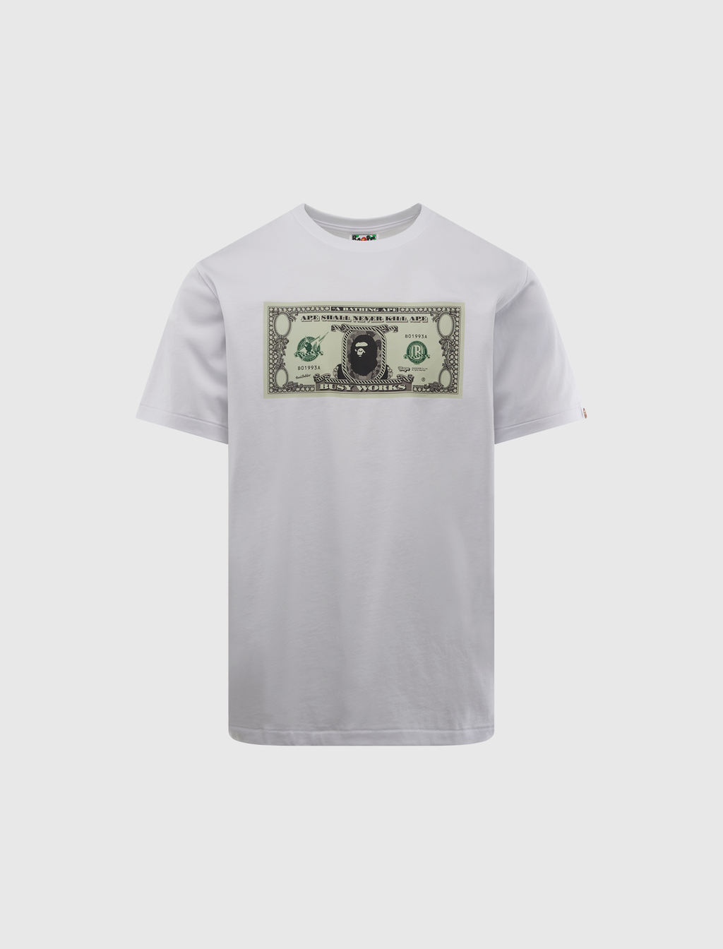 Banknote Tee A bathing ape – Гарантія оригінальності – боковий вид