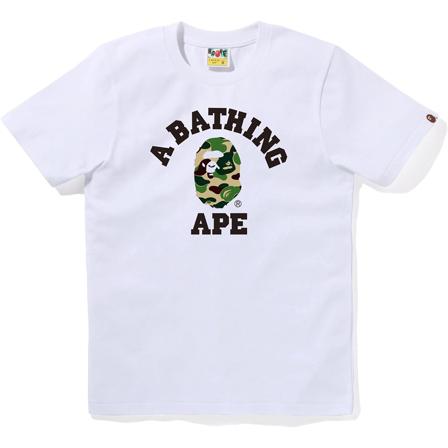 Оригінальна Abc Camo College Tee Ladies A bathing ape – вид ззаду