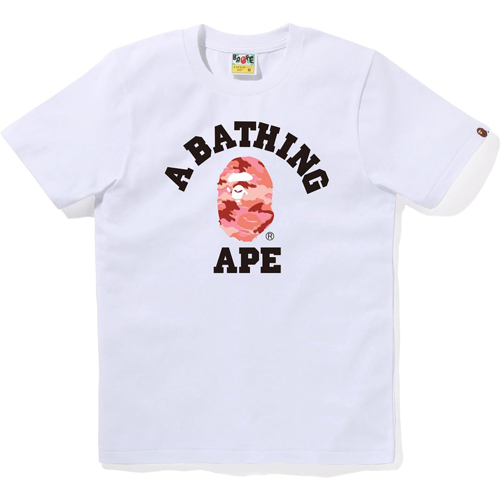 Glitch Woodland Camo College Tee Ladies A bathing ape оригінал – Купити в Україні – боковий вид