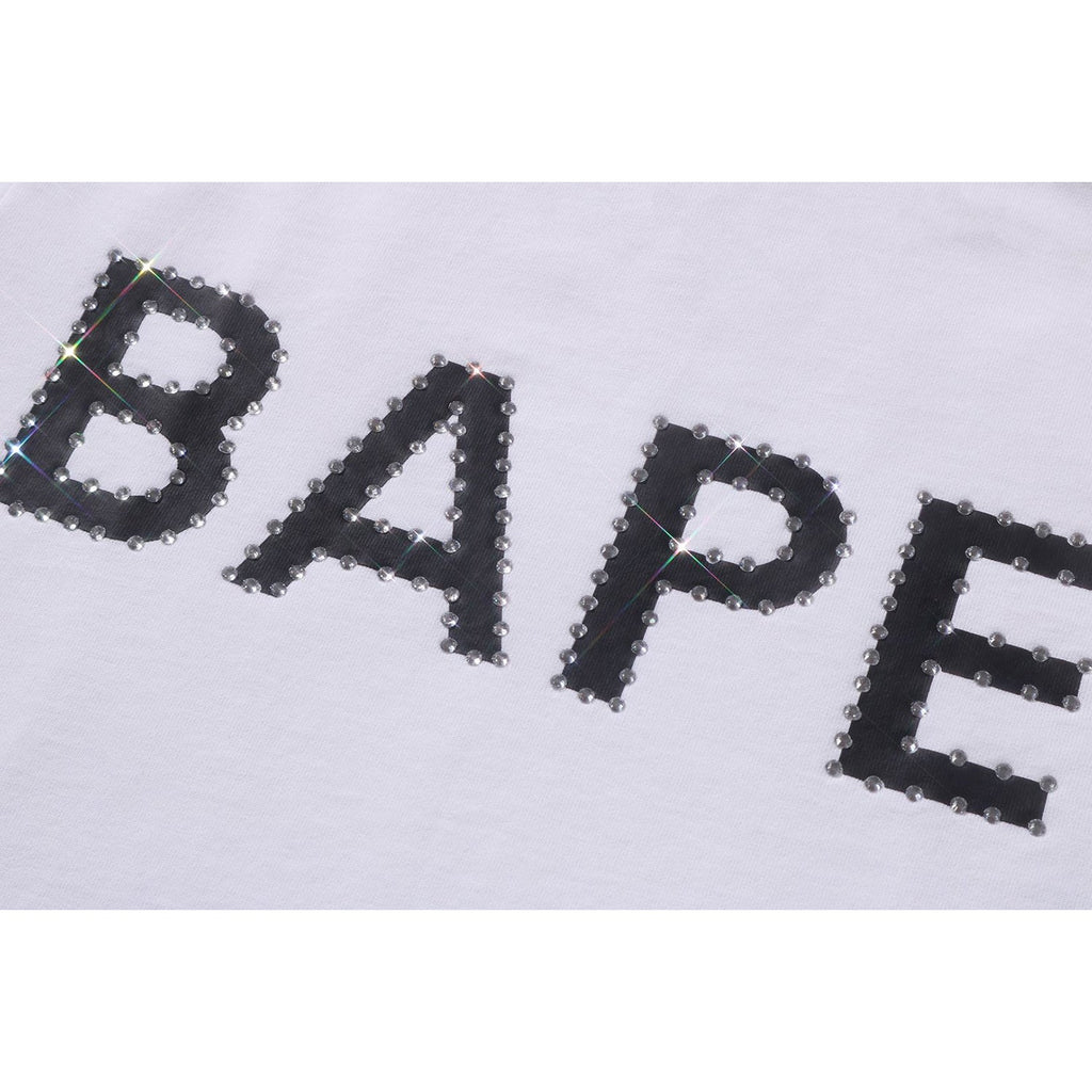 Оригінальна Crystal Stone Bape Logo Tee Ladies A bathing ape – збільшений вид