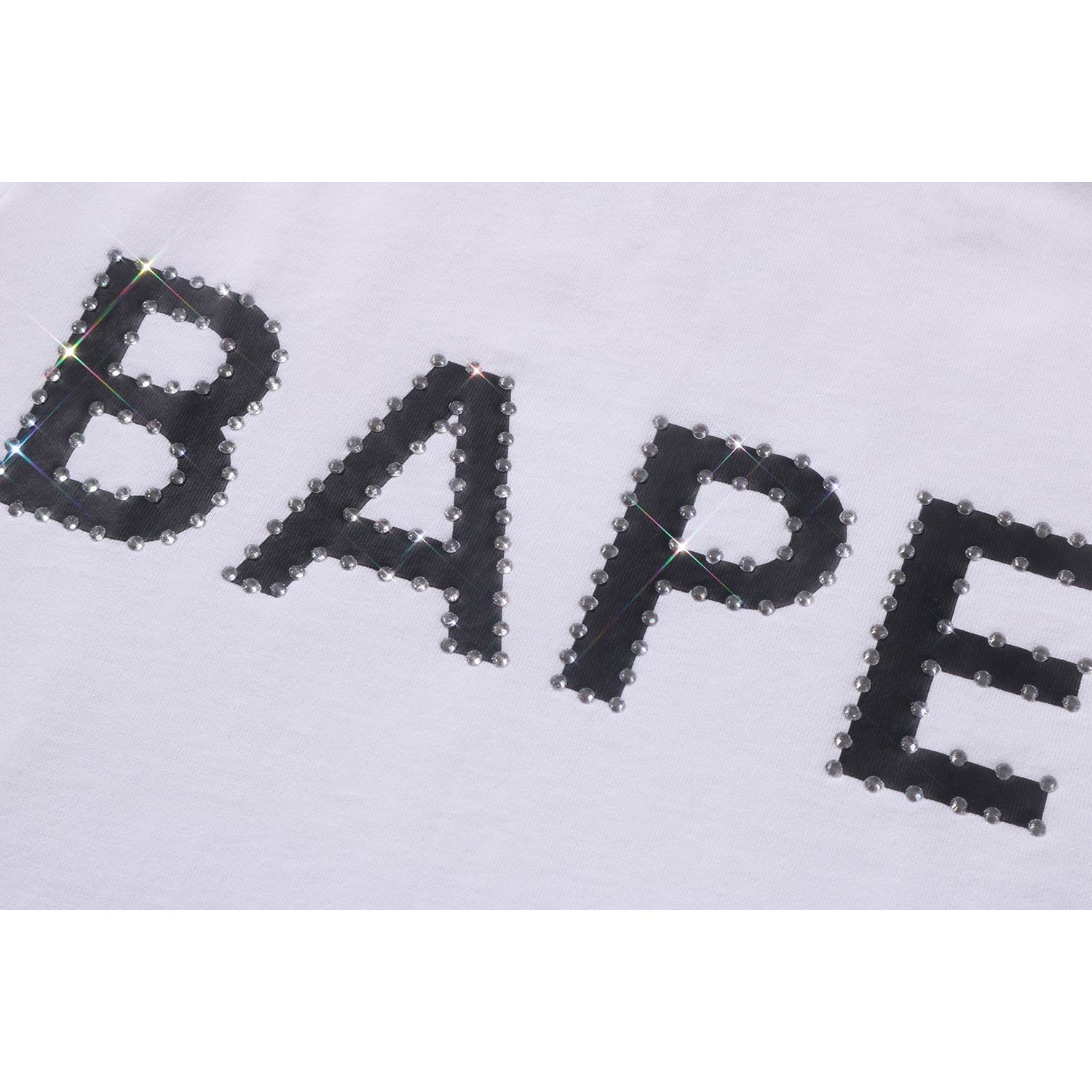 Оригінальна Crystal Stone Bape Logo Tee Ladies A bathing ape – збільшений вид