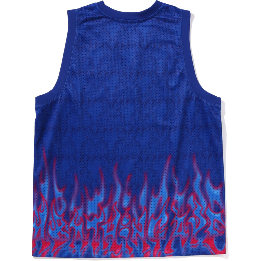 Flame Mesh Vest Mens A bathing ape оригінал – Купити в Україні – вид ззаду