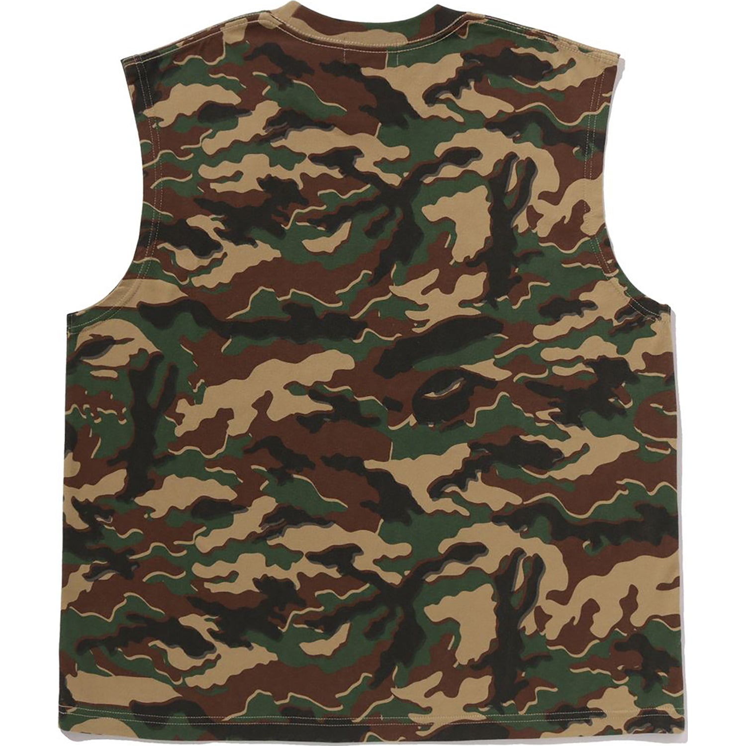 Glitch Woodland Camo Heavy Wash Bathing Ape Cropped Fit Tank Mens A bathing ape – Гарантія оригінальності – вид ззаду