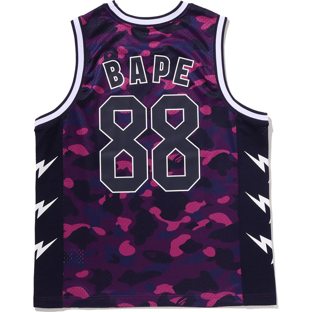 Color Camo Mesh Multi Logo Relaxed Fit Tank Top Mens A bathing ape – Гарантія оригінальності – вид ззаду