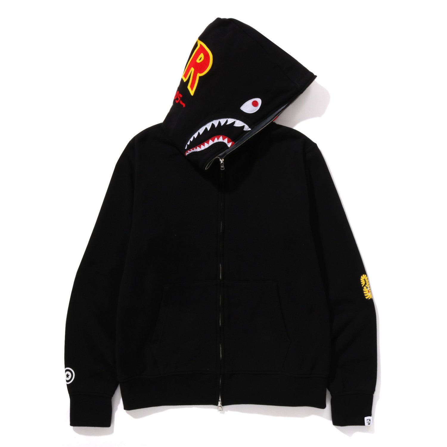 2nd Shark Full Zip Hoodie Mens A bathing ape – Гарантія оригінальності – боковий вид