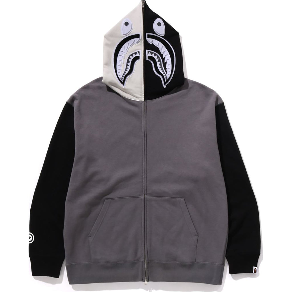 Shark Full Zip Hoodie #1 Mens A bathing ape – Гарантія оригінальності – боковий вид