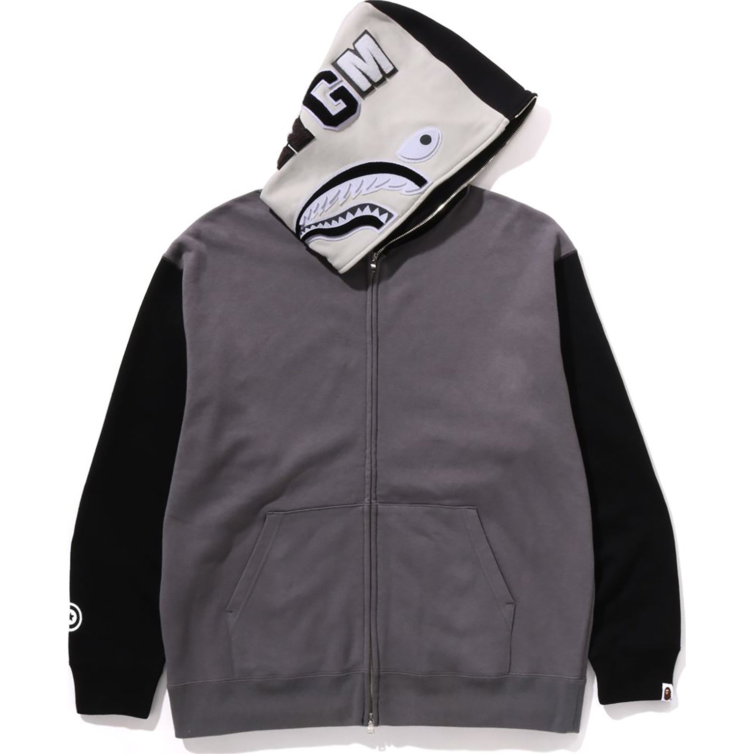 Shark Full Zip Hoodie #1 Mens A bathing ape – Гарантія оригінальності – вид ззаду