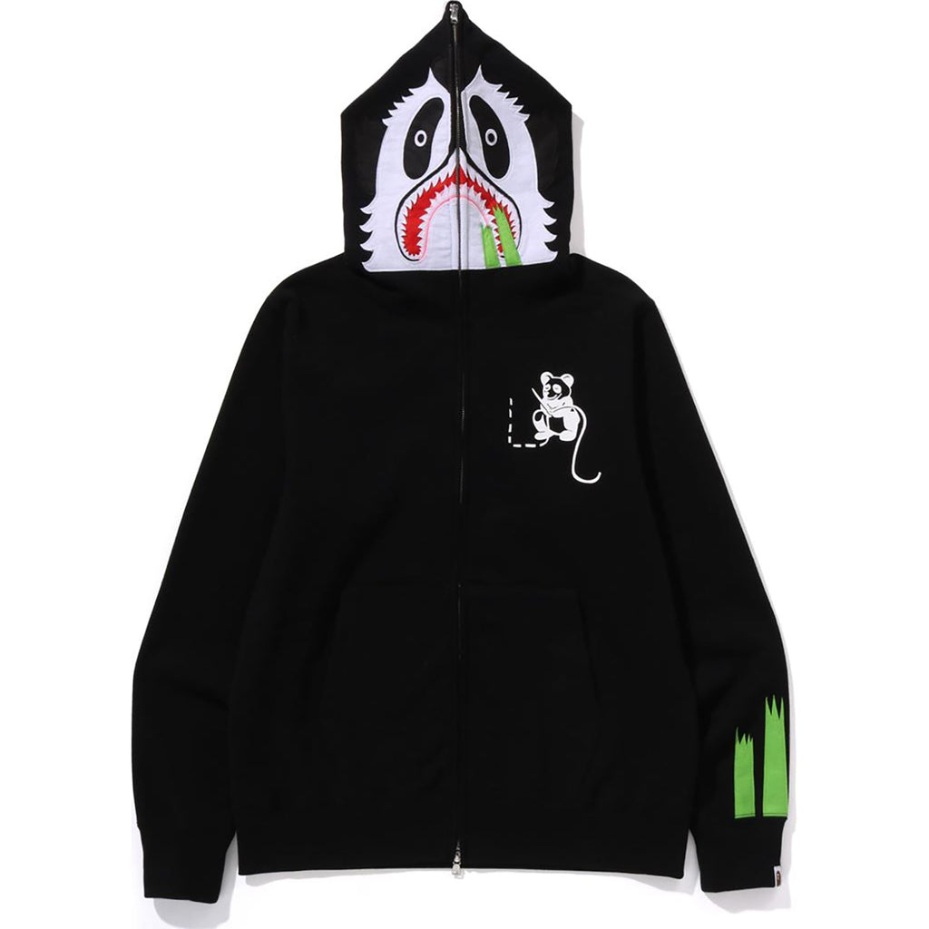 Оригінальна Panda Full Zip Hoodie Mens A bathing ape – боковий вид