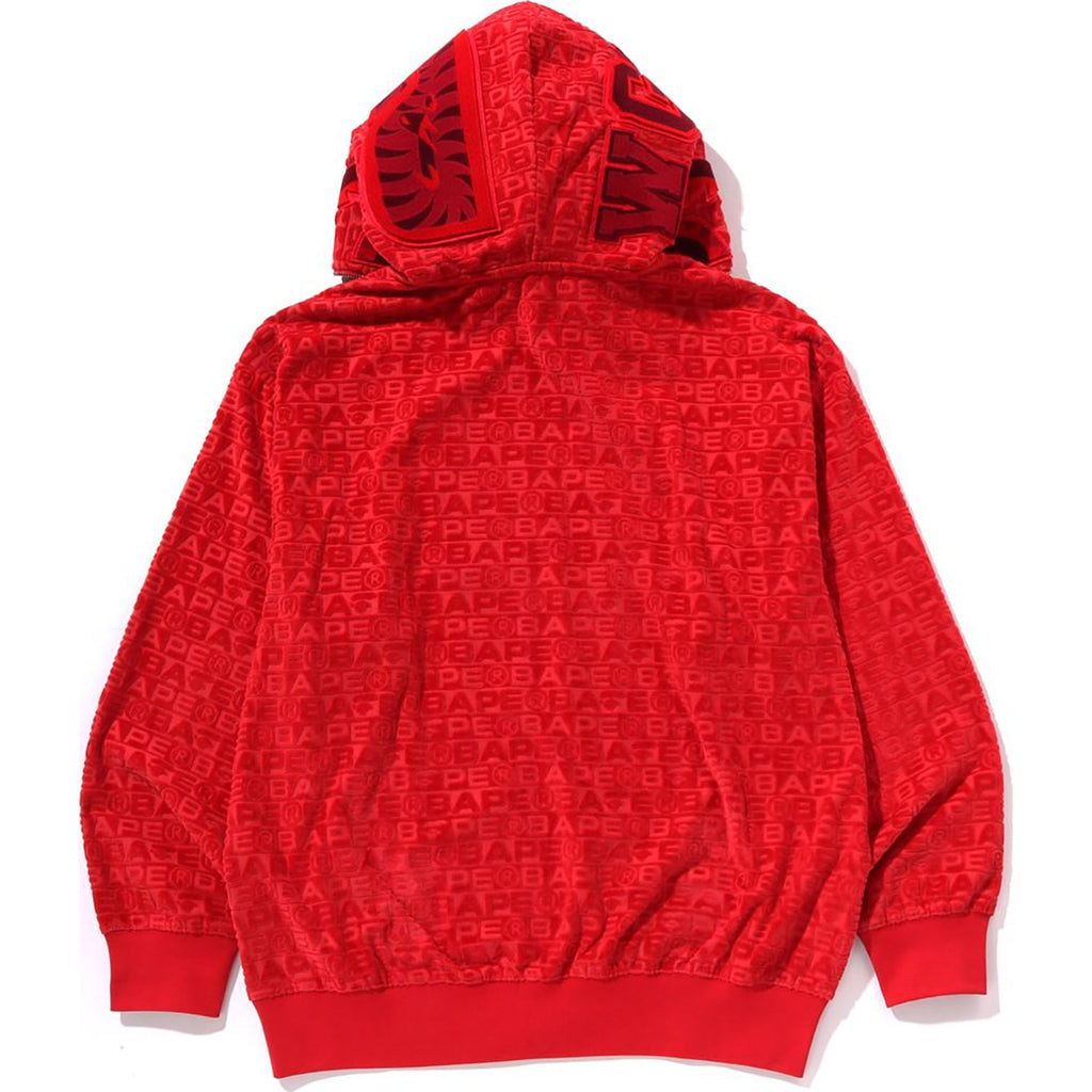 Оригінальна Lux Sport Pattern Shark Relaxed Fit Full Zip Hoodie Mens A bathing ape – детальний вид