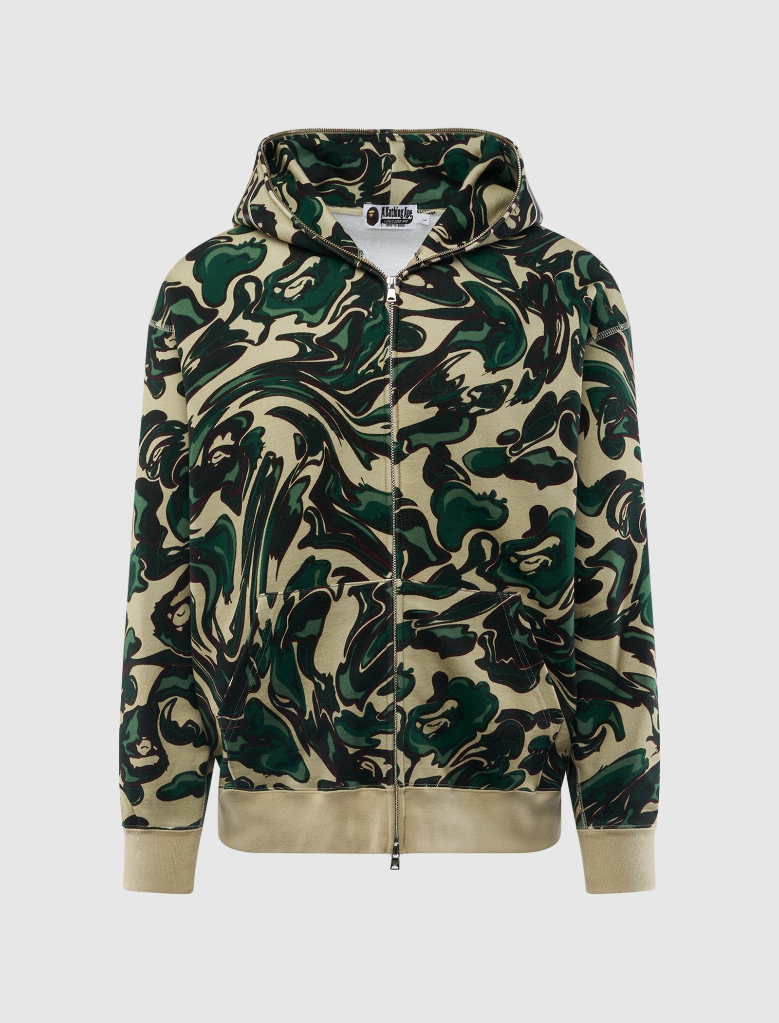 Marbling Camo Hoodie A bathing ape оригінал – Купити в Україні – боковий вид