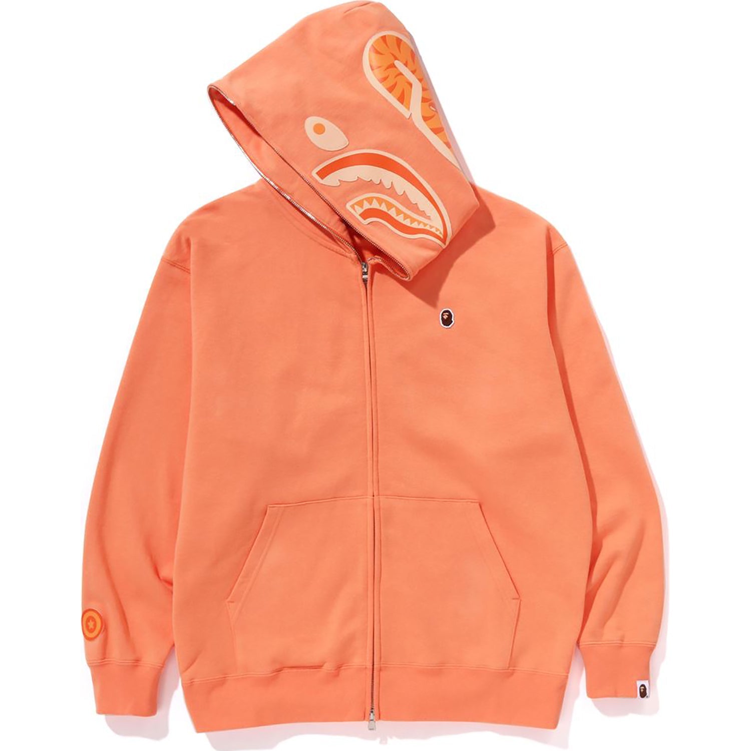 One Point Ape Head Shark Relaxed Fit Full Zip Hoodie Mens A bathing ape оригінал – Купити в Україні – вид ззаду