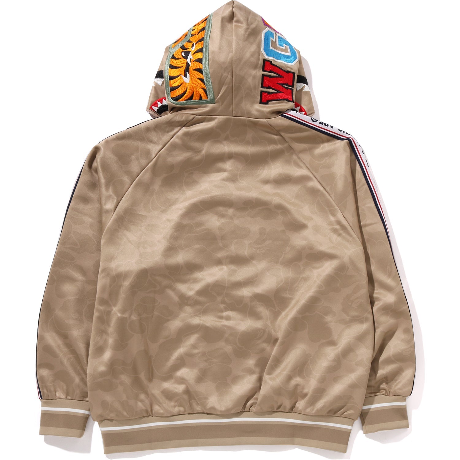 Оригінальна Mens Solid Camo Relaxed Fit Shark Full Zip Hoodie Jacket A bathing ape – детальний вид