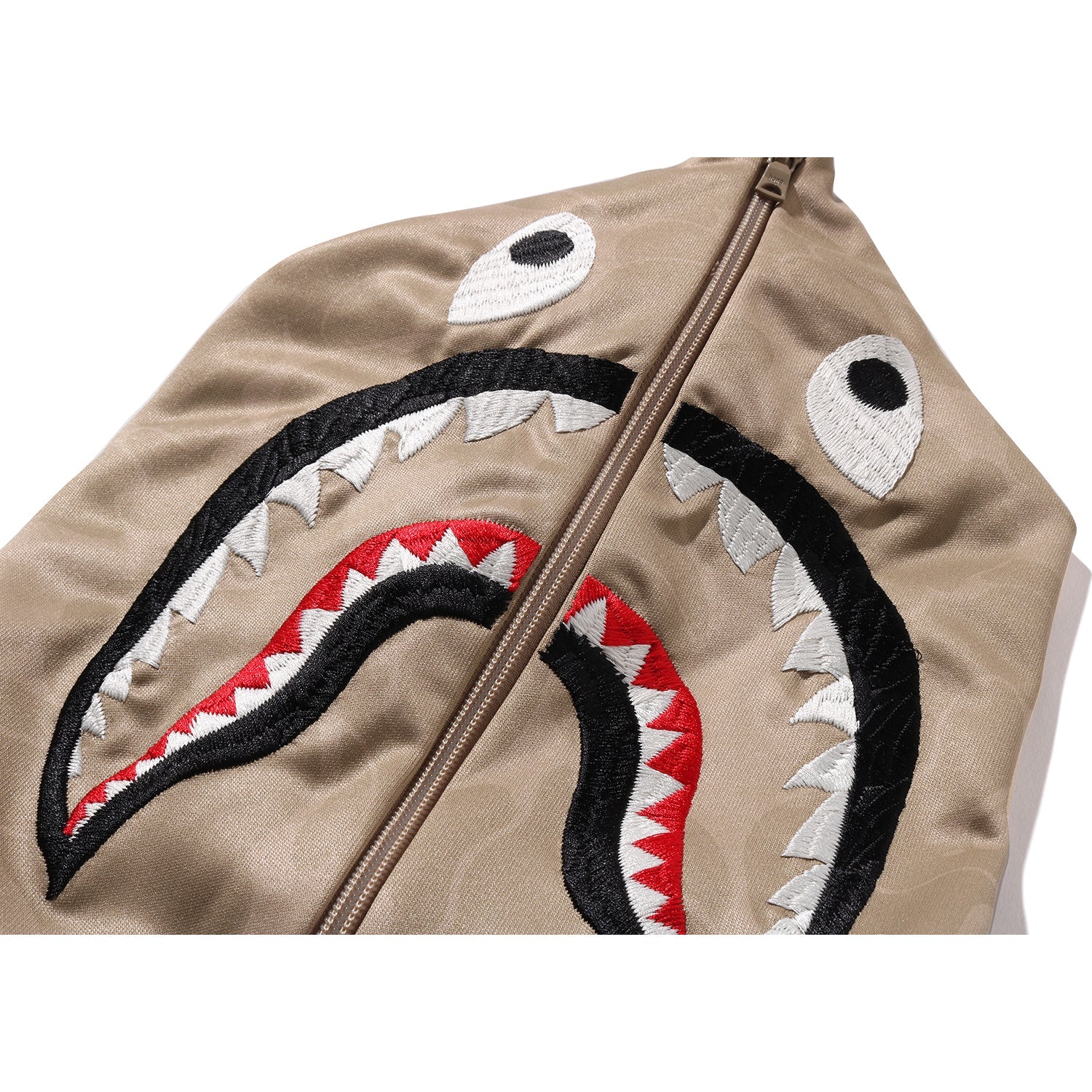 Оригінальна Mens Solid Camo Relaxed Fit Shark Full Zip Hoodie Jacket A bathing ape – збільшений вид