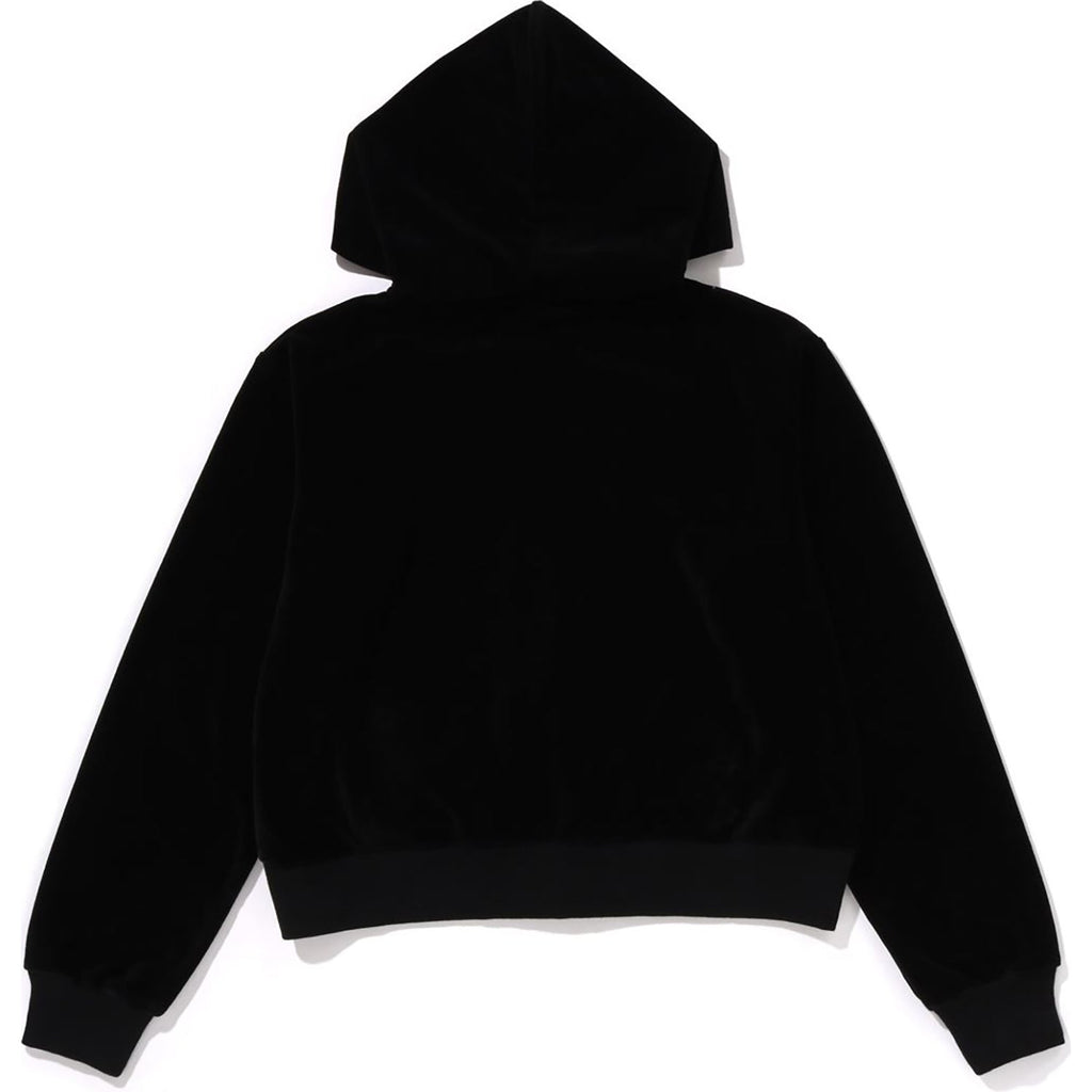 Crystal Stone Ape Head Velour Zip Hoodie Ladies A bathing ape – Гарантія оригінальності – вид ззаду