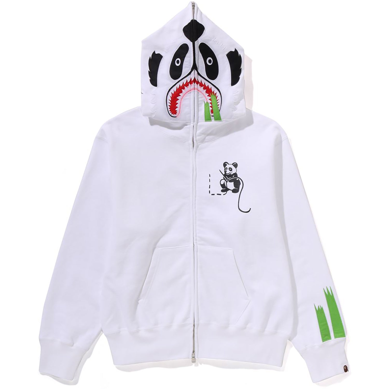 Panda Full Zip Hoodie Ladies A bathing ape – Гарантія оригінальності – боковий вид