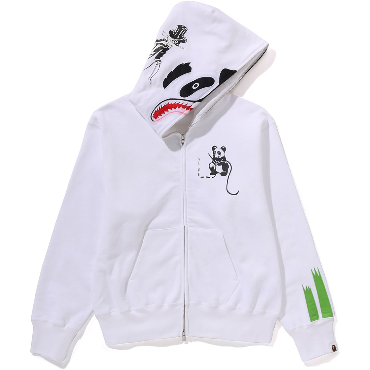 Panda Full Zip Hoodie Ladies A bathing ape – Гарантія оригінальності – вид ззаду