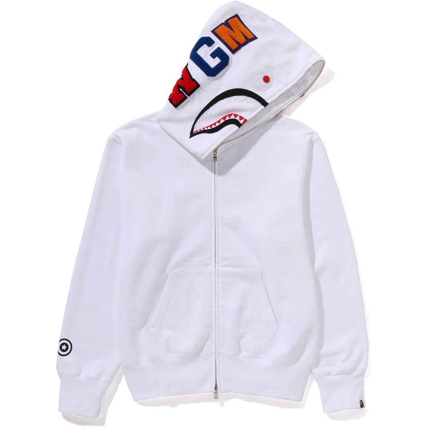 Оригінальна Shark Full Zip Hoodie Ladies A bathing ape – боковий вид