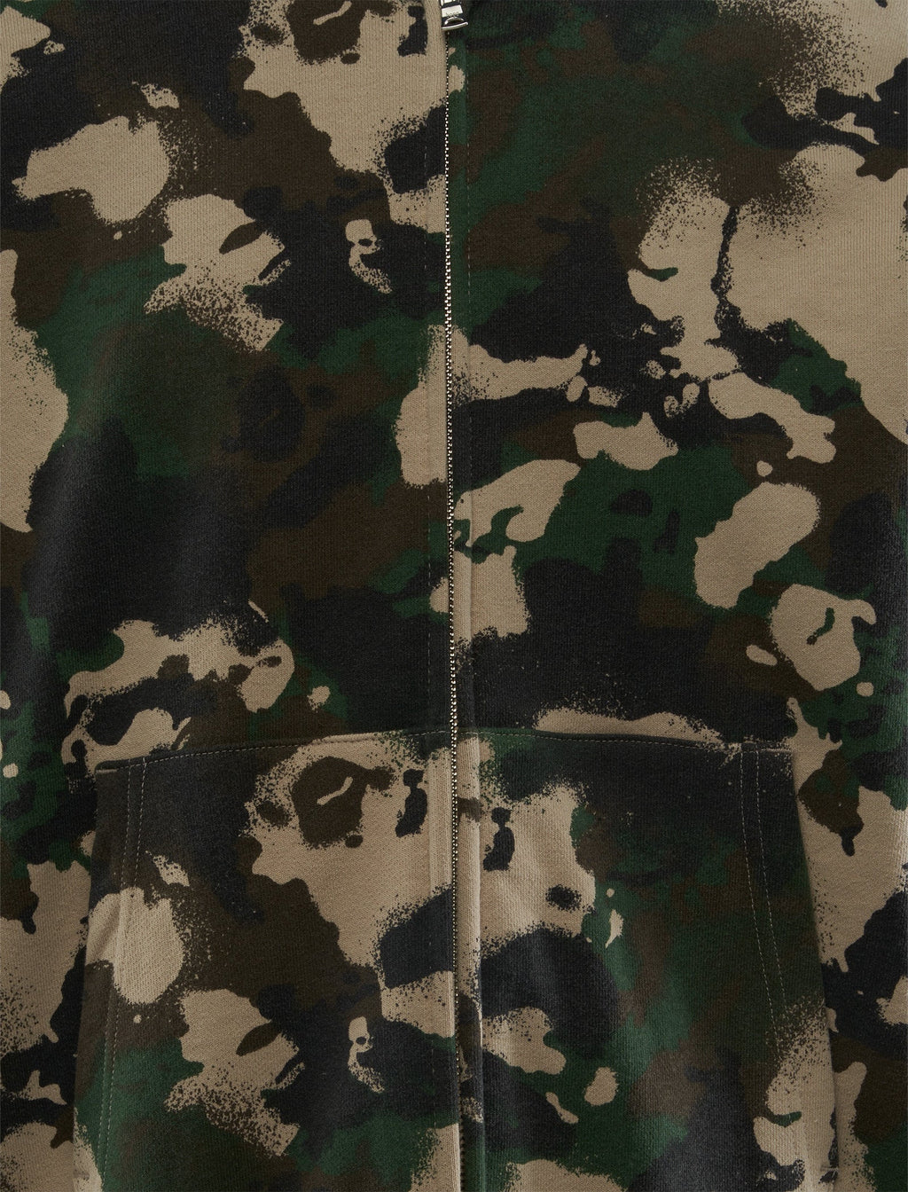 Map Camo Full Zip Hoodie A bathing ape – Гарантія оригінальності – вид ззаду