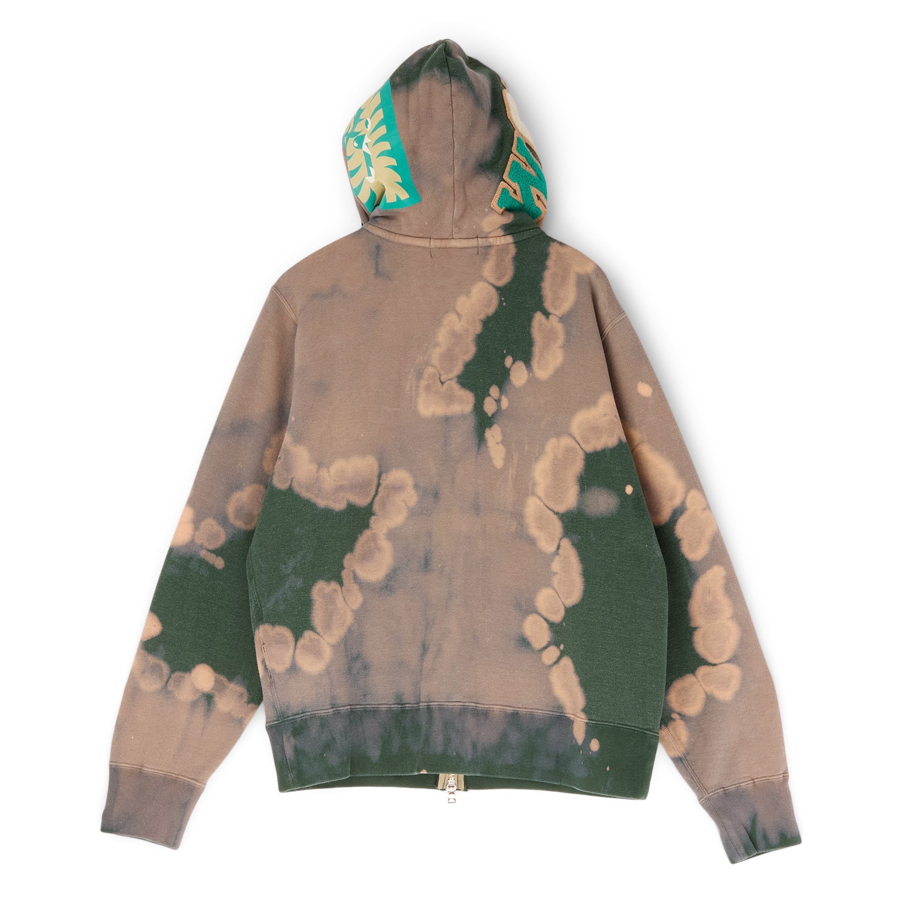 Оригінальна Hand Dye Shark Full Zip Hoodie A bathing ape – вид ззаду
