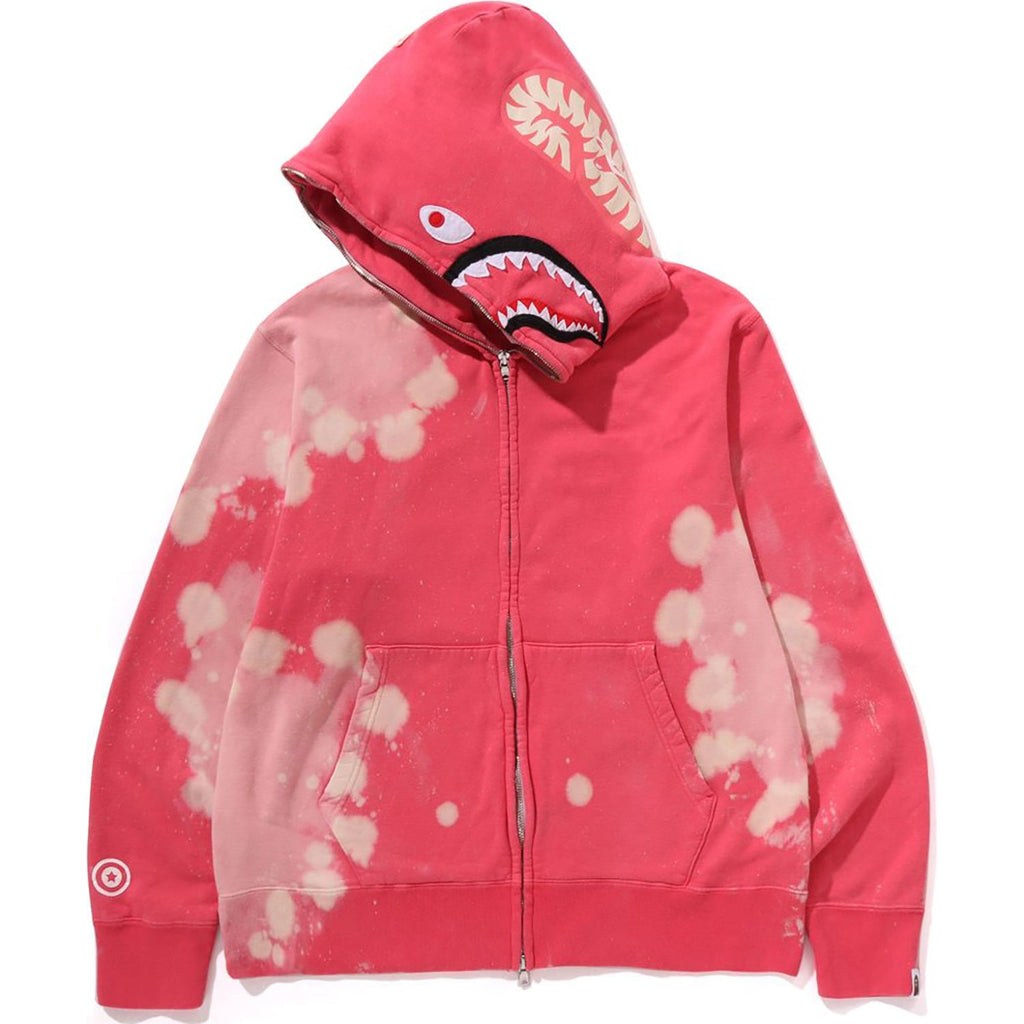 Оригінальна Hand Dye Shark Full Zip Hoodie Mens A bathing ape – вид ззаду