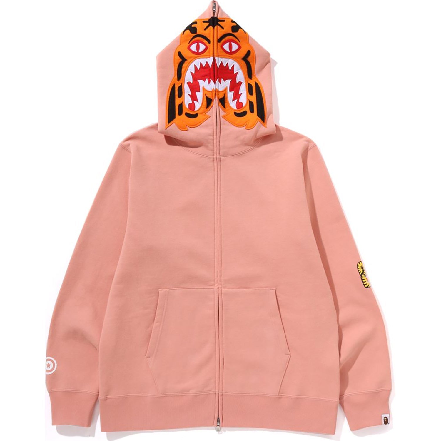Tiger Full Zip Hoodie Mens A bathing ape – Гарантія оригінальності – боковий вид