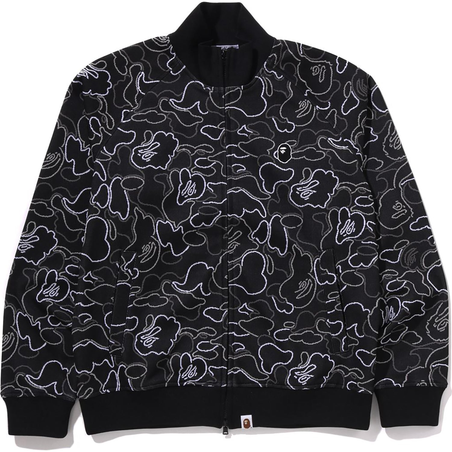 Оригінальна Neon Camo Jacquard Track Jacket Mens A bathing ape – боковий вид