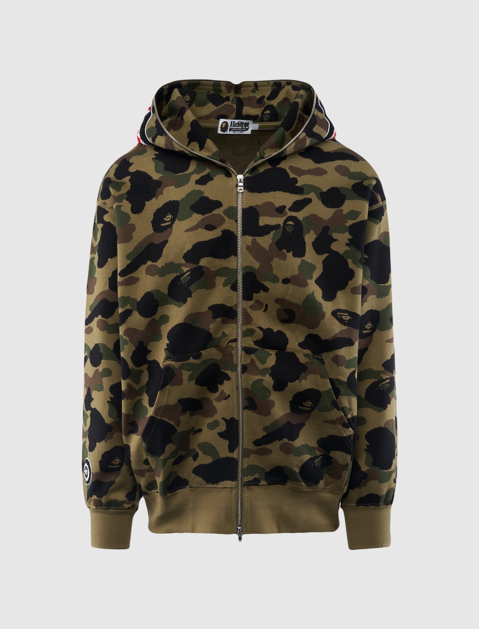 Camo Jacquard Hoodie A bathing ape – Гарантія оригінальності – боковий вид