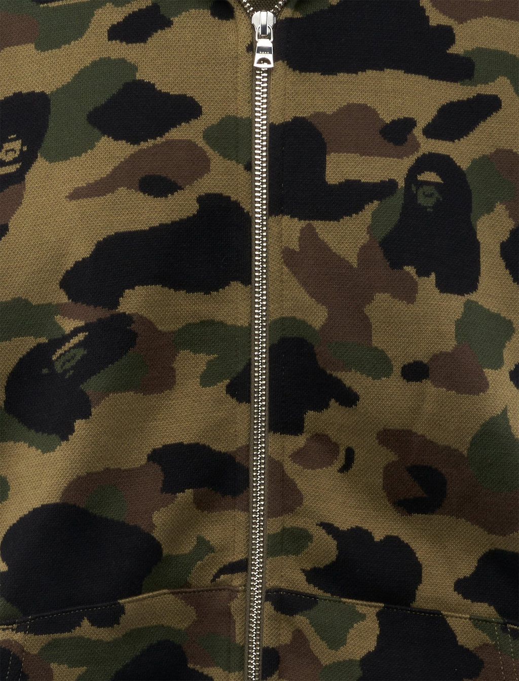 Camo Jacquard Hoodie A bathing ape – Гарантія оригінальності – вид ззаду