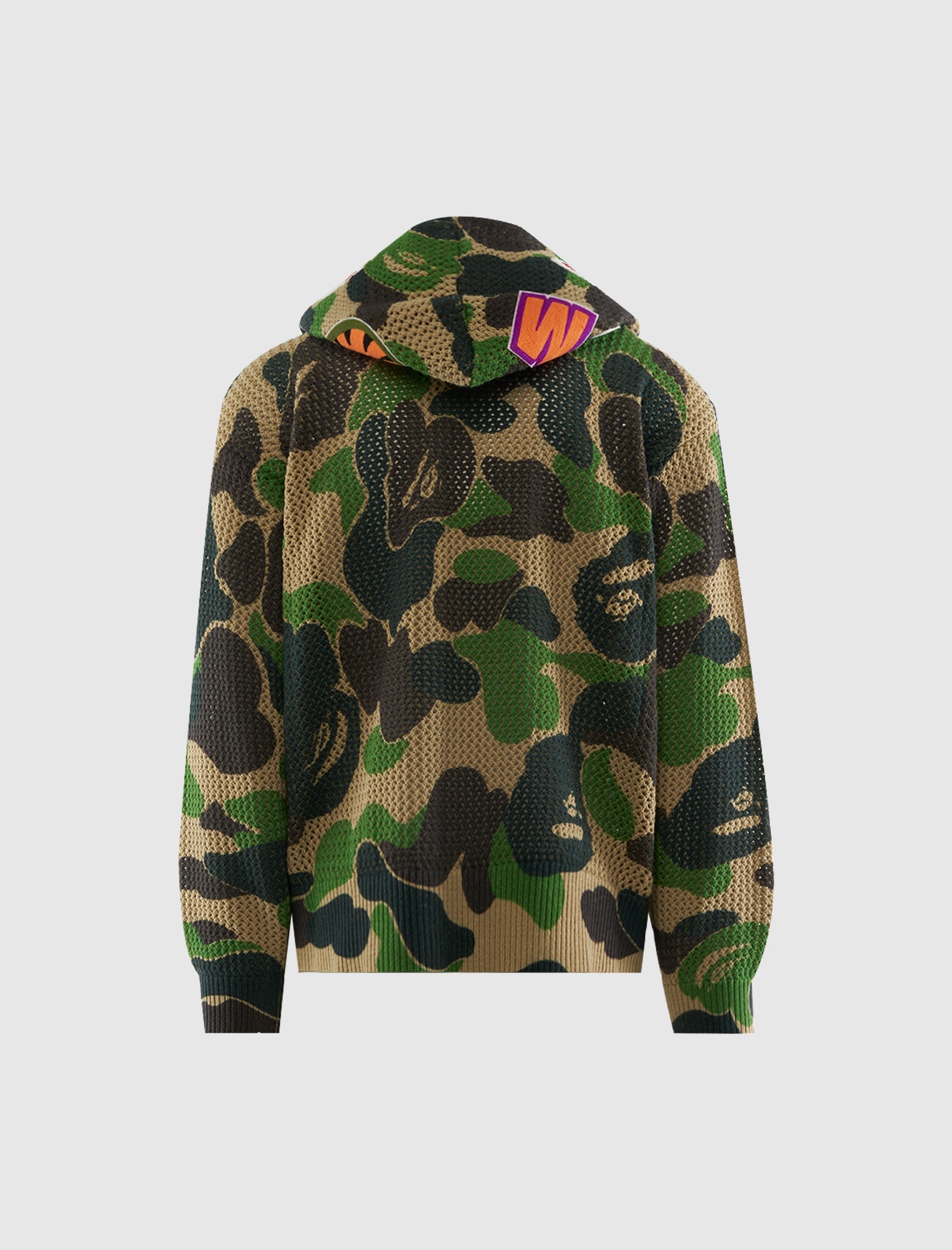 Оригінальна Camo Crochet Hoodie A bathing ape – детальний вид