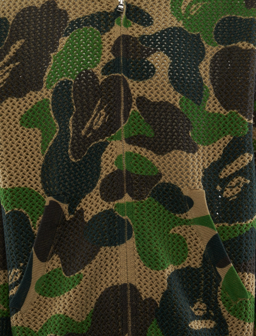 Оригінальна Camo Crochet Hoodie A bathing ape – вид ззаду