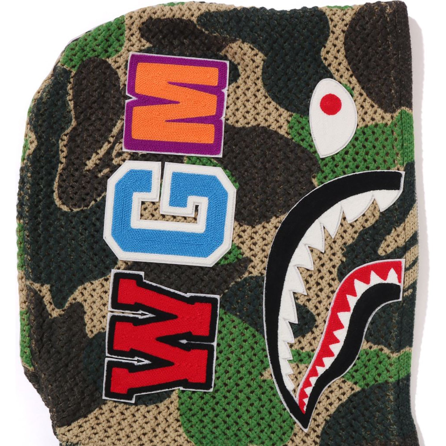 Abc Camo Crochet Relaxed Fit Shark Full Zip Hoodie Mens A bathing ape – Гарантія оригінальності – збільшений вид