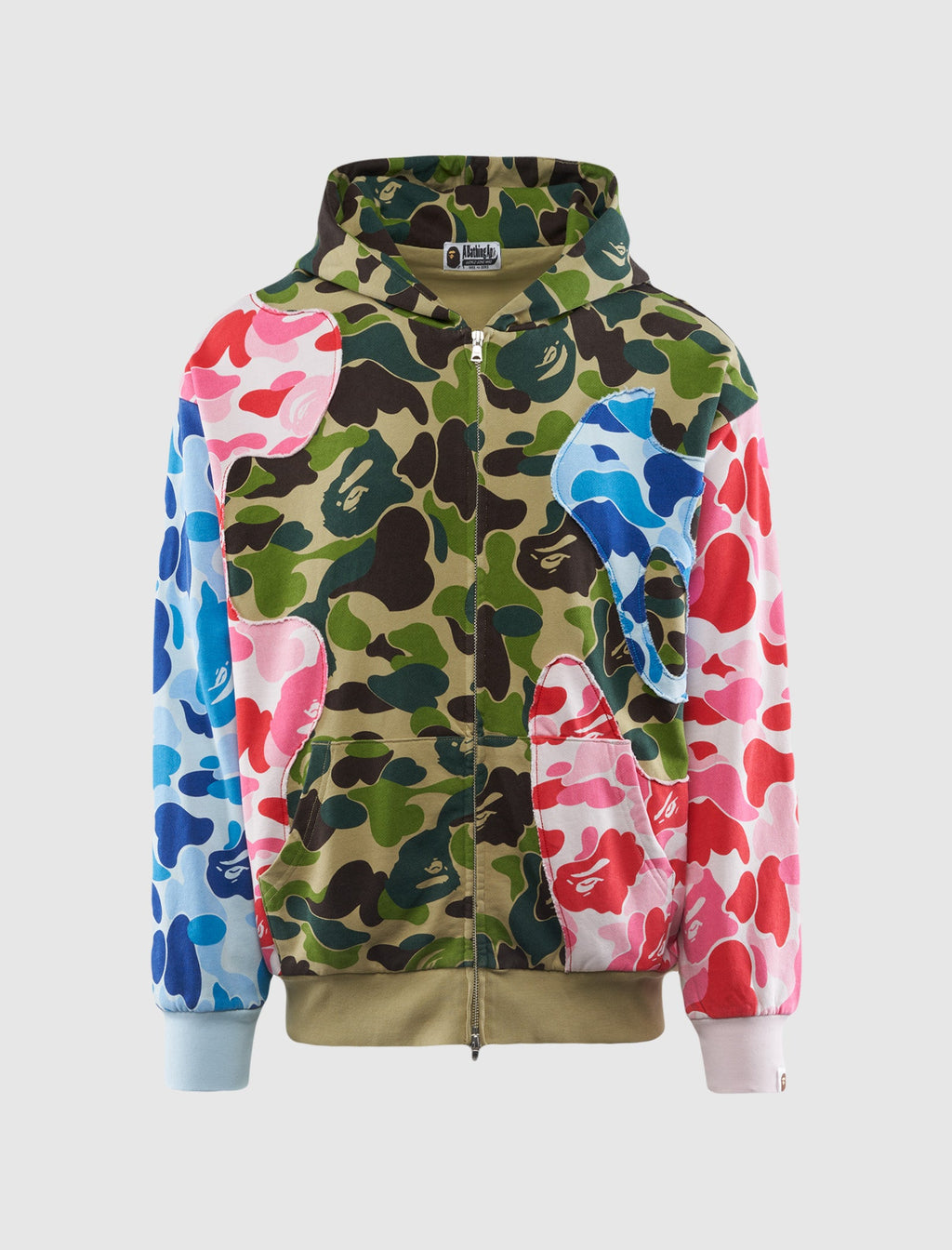 Оригінальна Patchwork Hoodie A bathing ape – боковий вид