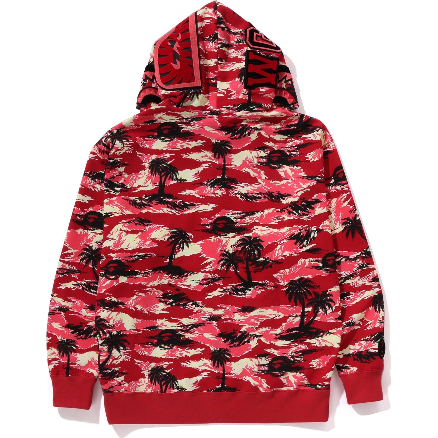 Palm Tree Camo Relaxed Fit Shark Full Zip Hoodie Mens A bathing ape – Гарантія оригінальності – детальний вид