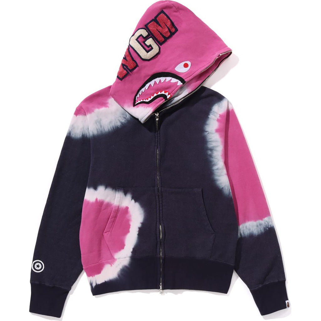 Оригінальна Hand Dye Shark Full Zip Hoodie Ladies A bathing ape – боковий вид