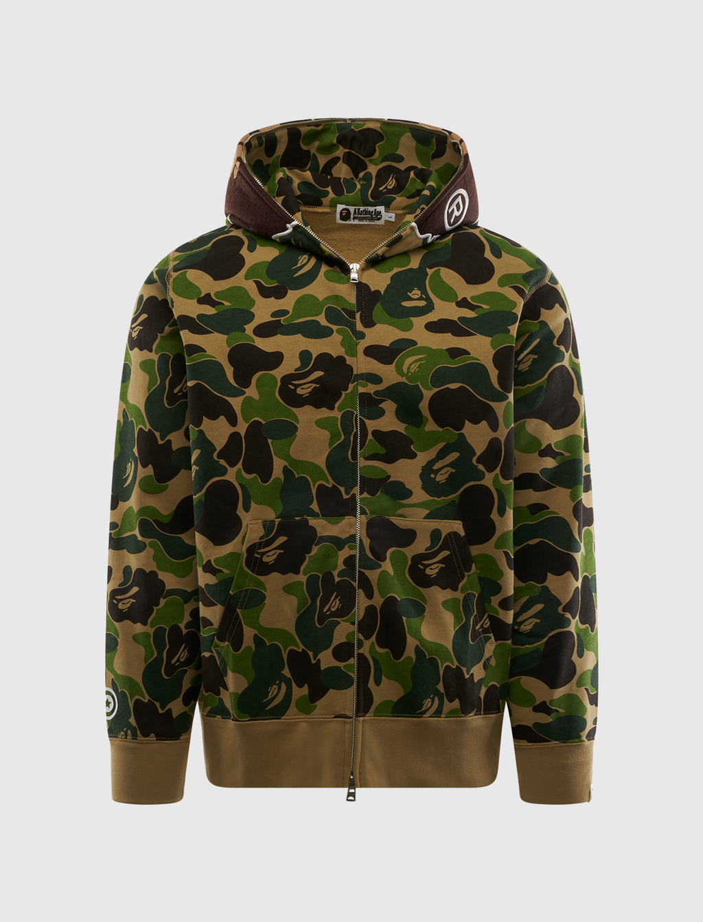 Abc Camo 2nd Ape Full Zip Hoodie A bathing ape оригінал – Купити в Україні – боковий вид