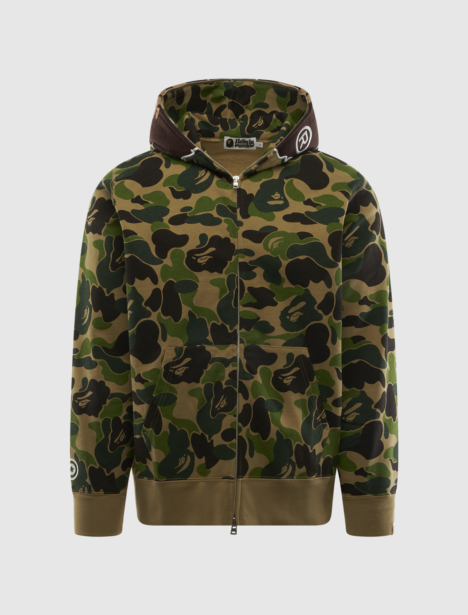 Abc Camo 2nd Ape Full Zip Hoodie A bathing ape оригінал – Купити в Україні – боковий вид