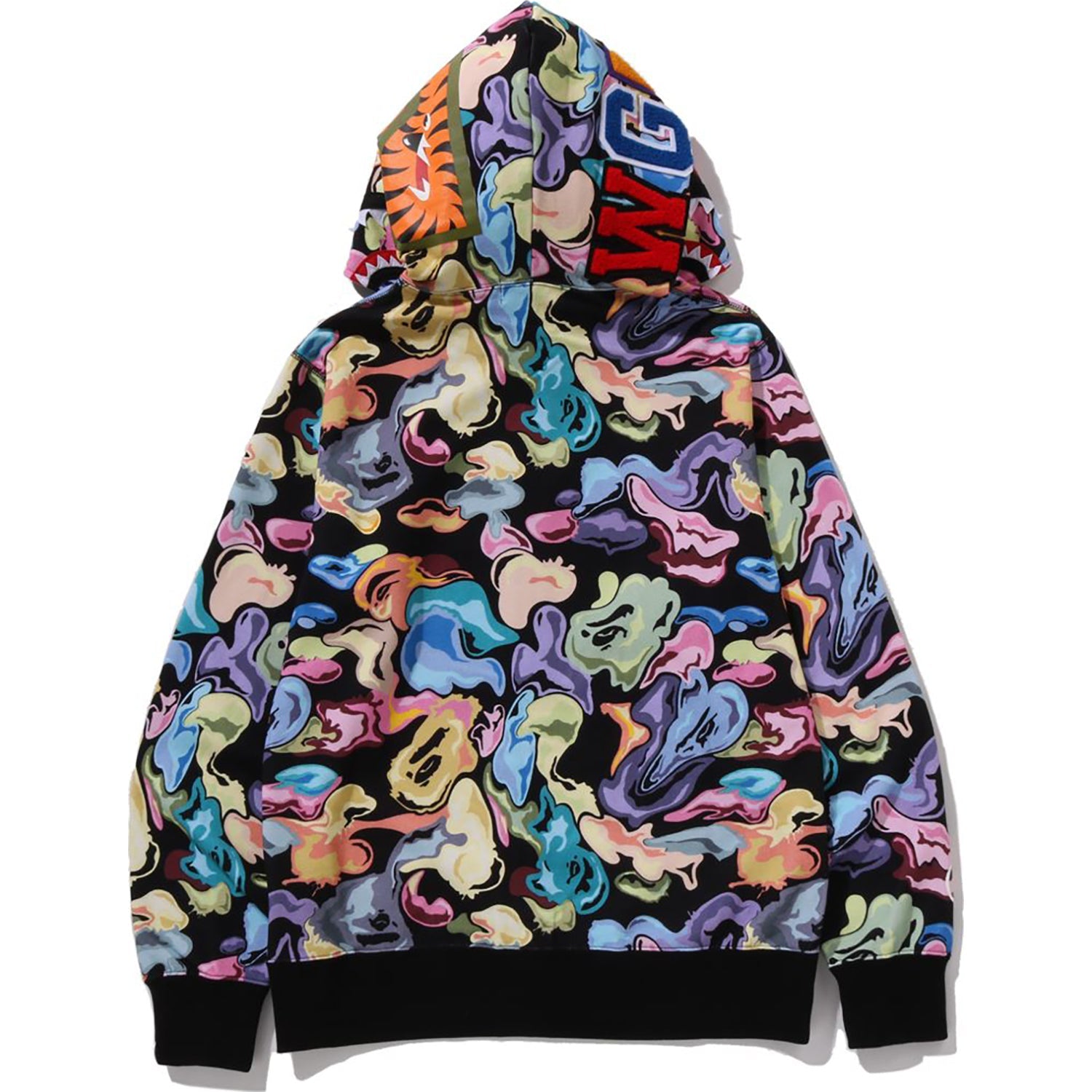 Art Camo Shark Full Zip Hoodie Mens A bathing ape – Гарантія оригінальності – детальний вид