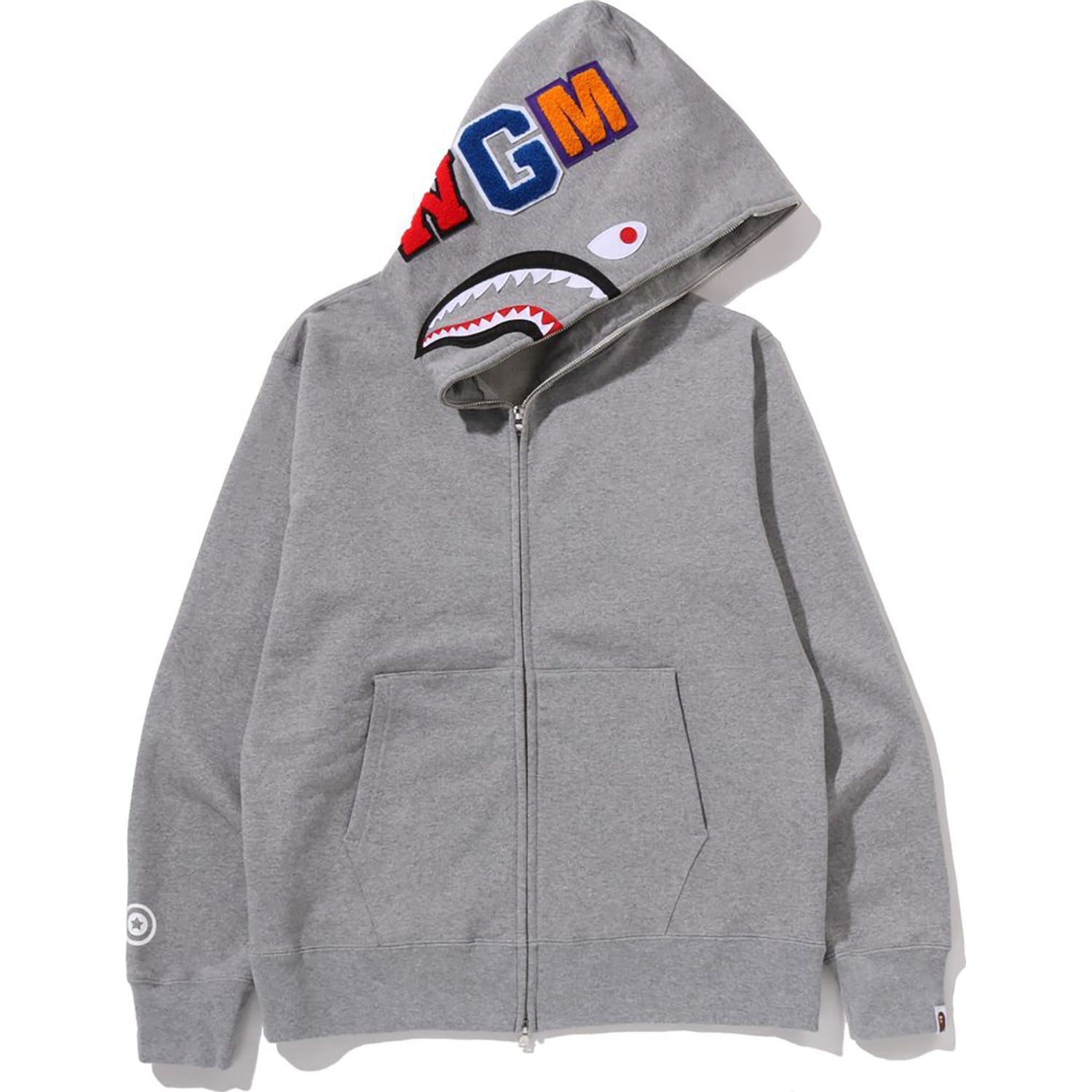 Оригінальна Shark Full Zip Hoodie Mens A bathing ape – збільшений вид