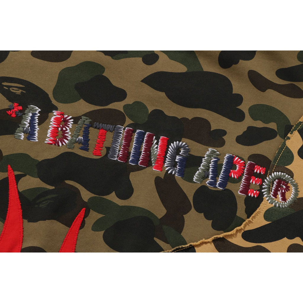1st Camo Upcycled Relaxed Fit Full Zip Hoodie Mens A bathing ape – Гарантія оригінальності – детальний вид