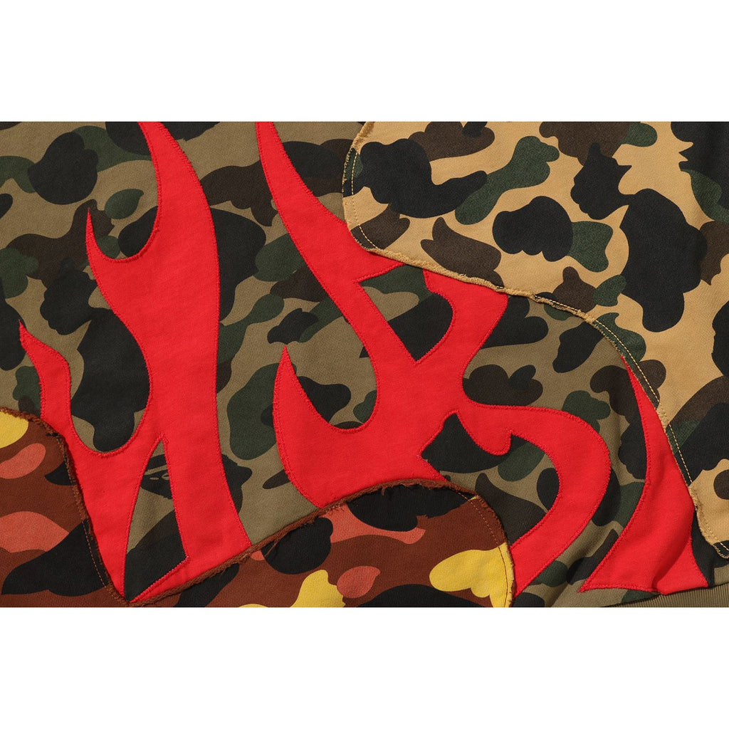 1st Camo Upcycled Relaxed Fit Full Zip Hoodie Mens A bathing ape – Гарантія оригінальності – збільшений вид