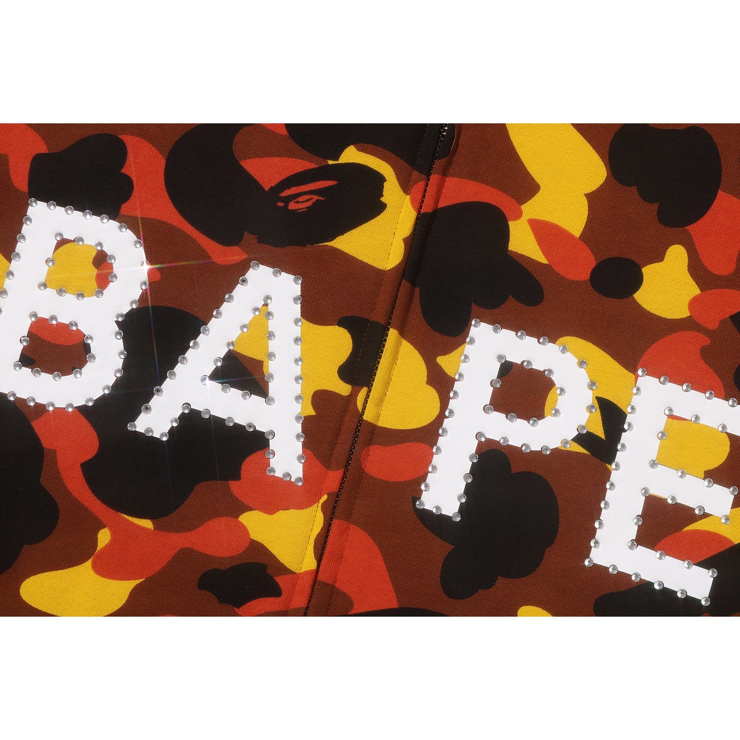 1st Camo Bape Logo Rhinestone Relaxed Fit Full Zip Hoodie Mens A bathing ape оригінал – Купити в Україні – детальний вид