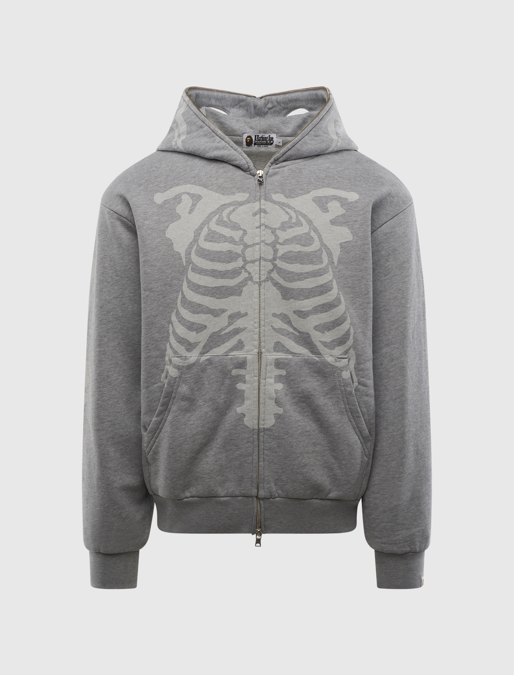 Оригінальна Skeleton Shark Full Zip Hoodie A bathing ape – боковий вид
