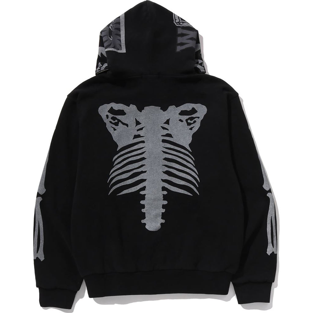 Skeleton Shark Heavy Washed Cropped Fit Full Zip Hoodie Mens A bathing ape оригінал – Купити в Україні – детальний вид
