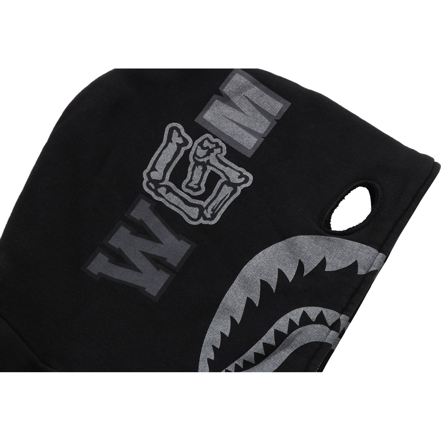 Skeleton Shark Heavy Washed Cropped Fit Full Zip Hoodie Mens A bathing ape оригінал – Купити в Україні – збільшений вид