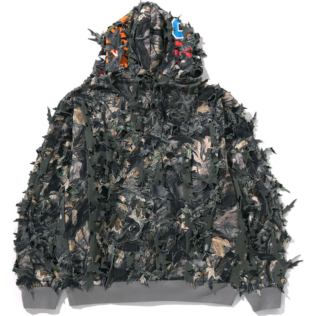 Tree Edge Camo Laser Cut Cropped Shark Full Zip Hoodie Ladies A bathing ape – Гарантія оригінальності – детальний вид