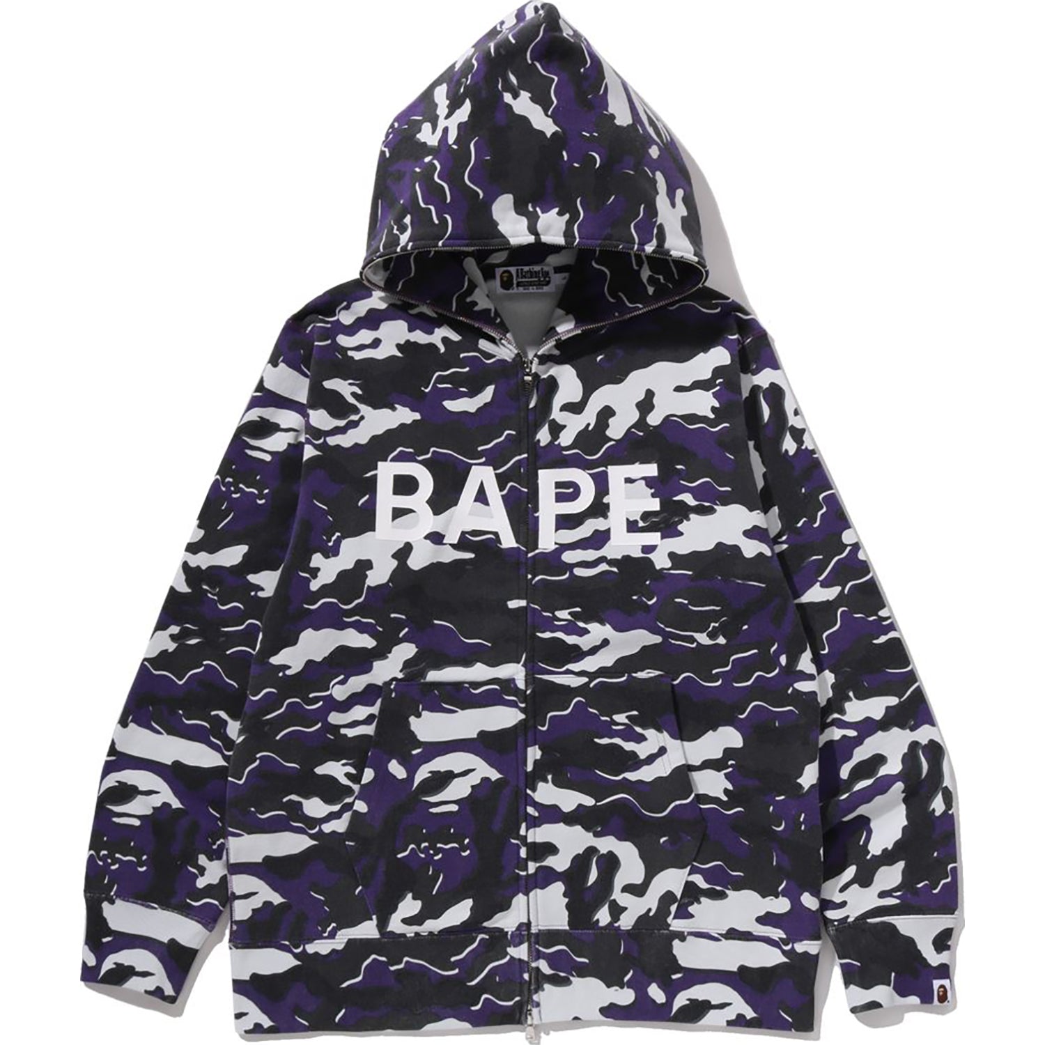 Оригінальна Glitch Woodland Camo Full Zip Hoodie Mens A bathing ape – збільшений вид